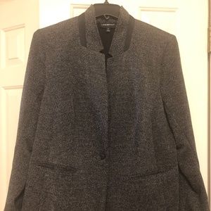 Lane Bryant Gray Tweed Blazer Size 18